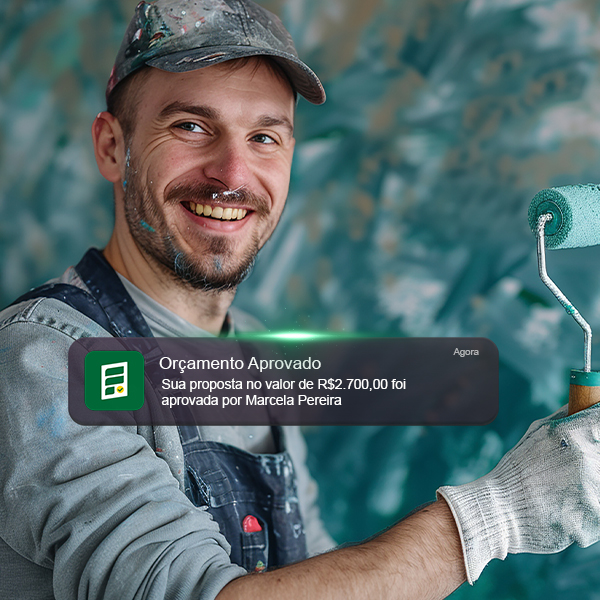 Pintor orçamento aprovado
