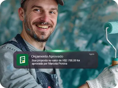 Pintor orçamento aprovado