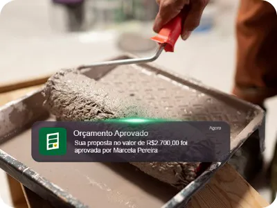 Pintor orçamento aprovado